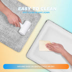 Reversible pet mat demonstrating dual surface design