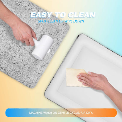 Reversible pet mat demonstrating dual surface design