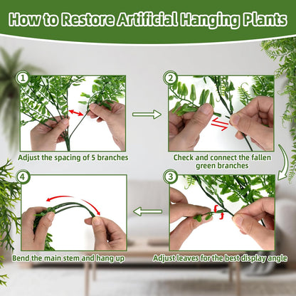 Natural looking artificial terrarium plants for snake cage