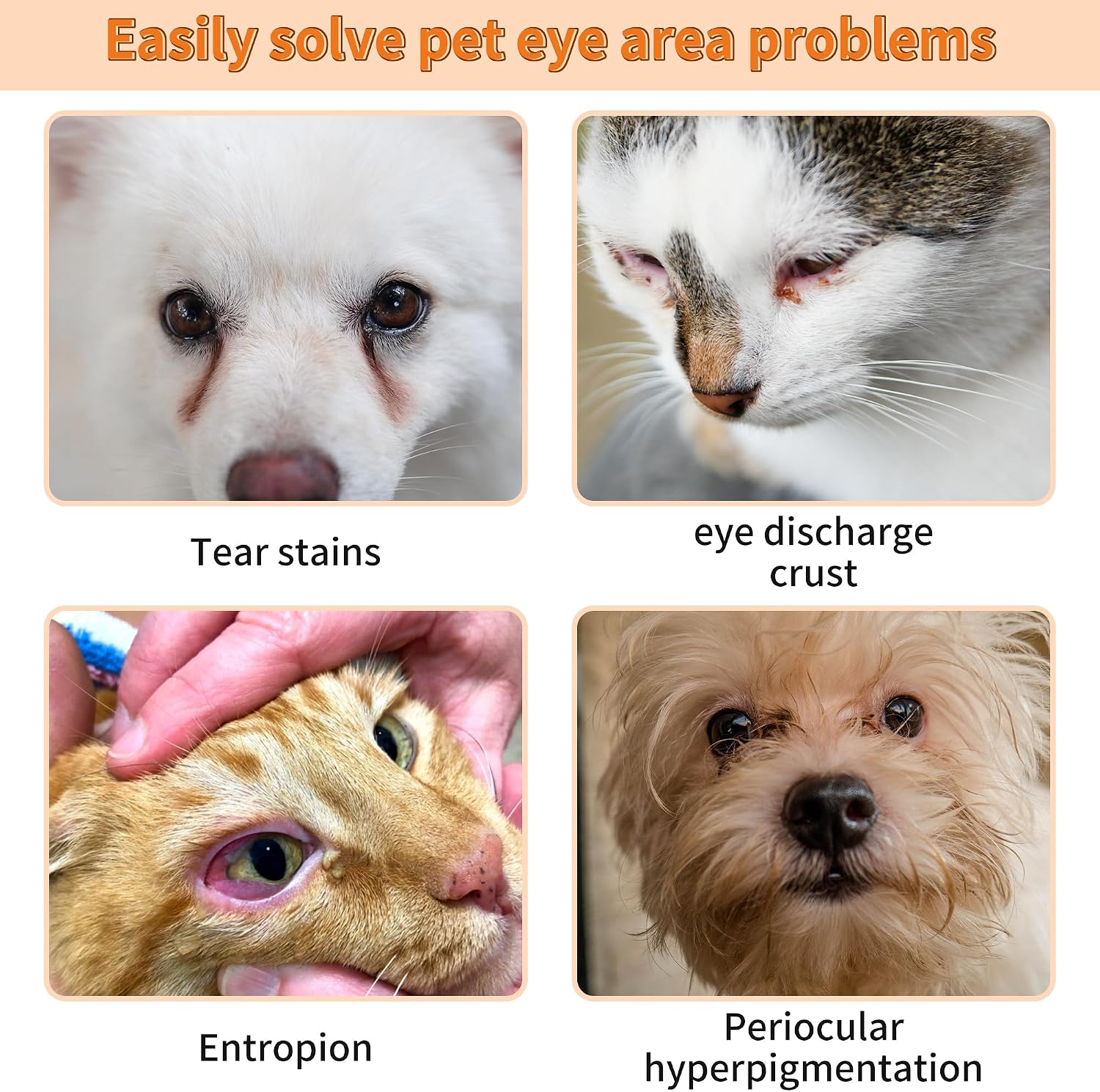 Side view of one Ounce GJYC PET eye cleaning ointment.