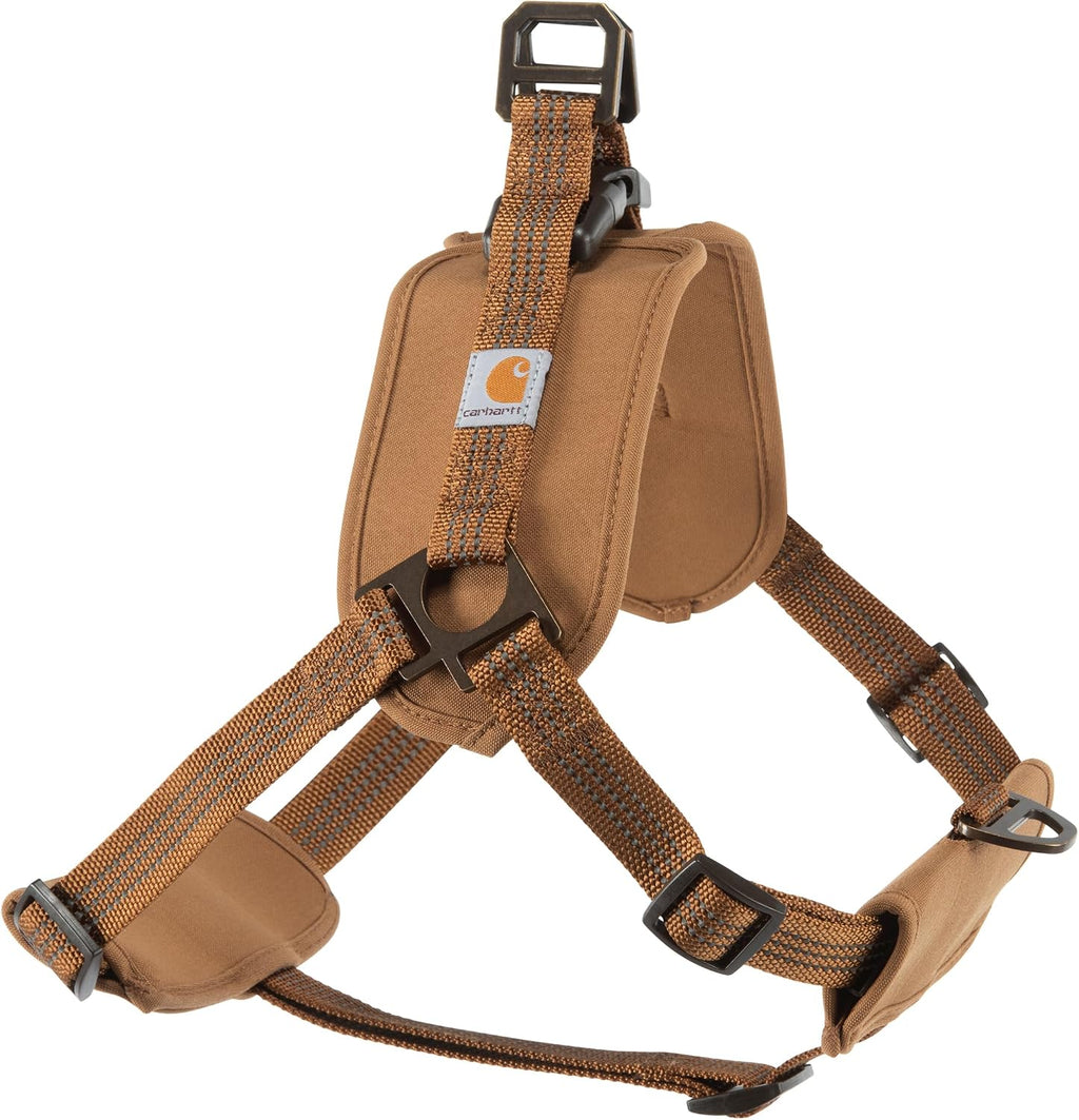 Carhartt Nylon Duck Training Dog Harness front profile showcasing no pull chest ring