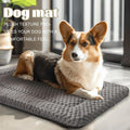 Pobopobo reversible kennel pad plush and canvas sides