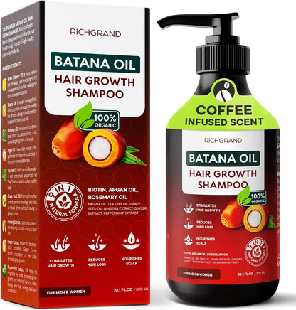 RICHGRAND Batana Oil Shampoo front view for thinning hair volume
