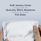 Wegreeco washable puppy diaper wrap showcasing the waterproof outer layer