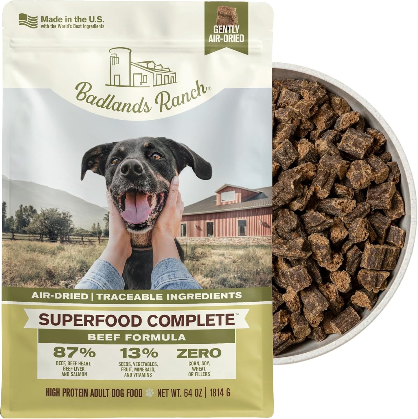 BADLANDS RANCH by Katherine Heigl - Superfood Complete Air-Dried Beef Dog Food - High Protein with Superfoods for Daily Wellness & Consistent Nutrition - 24 oz - Image 12