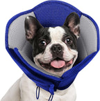 Side view illustration of the lightweight anti lick pet neck cone.
