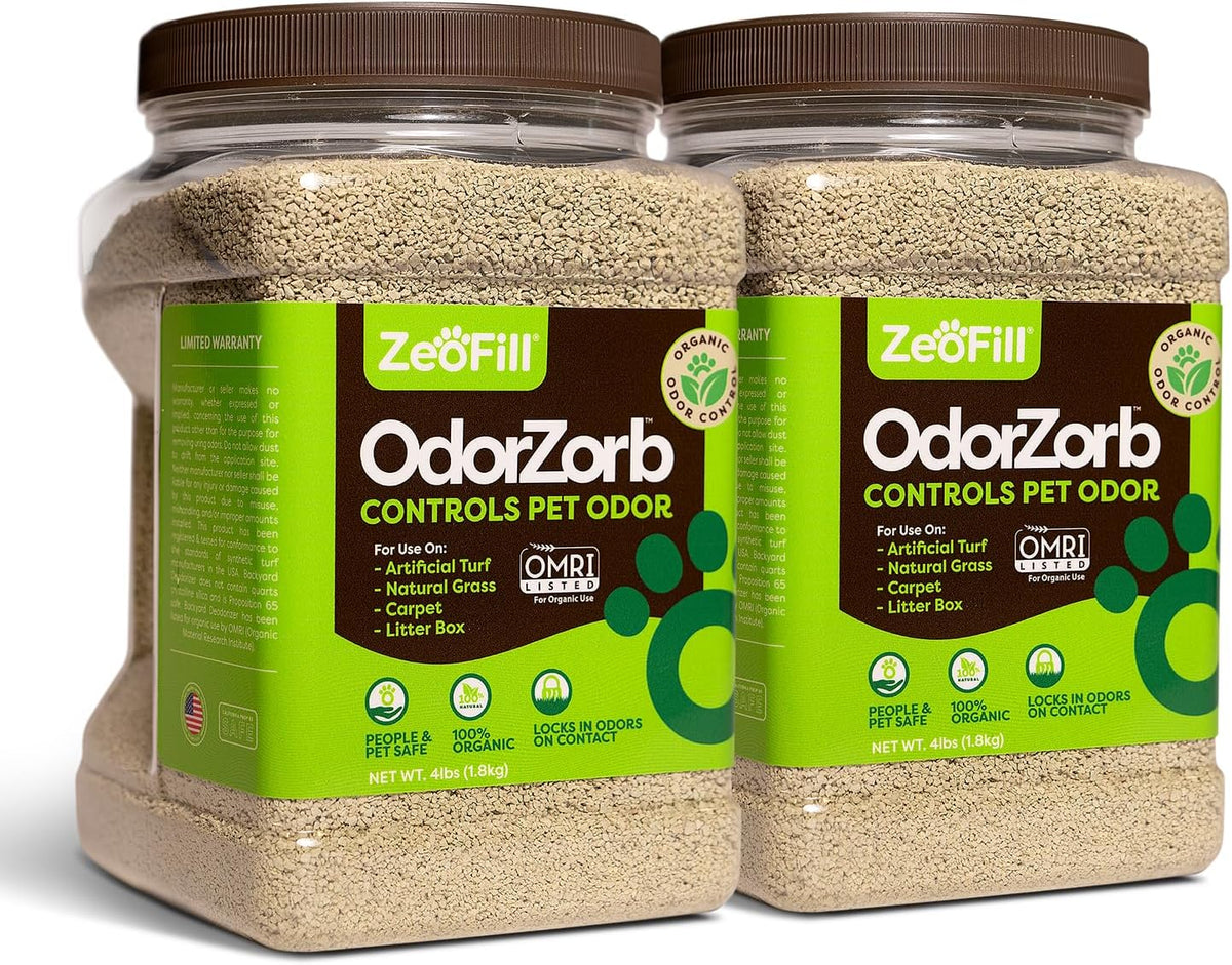 ZeoFill Dog Urine Odor Eliminator for Yards & Artificial Turf - Absorbs & Neutralizes Pet Smells on Grass, Lawns, & Dog Runs | Natural Outdoor Deodorizer Granules | 4 lb - Image 9