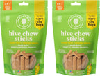 Hive Chew Sticks - Dental Treats for Dogs - Vegetarian, Made with Ground Peanuts & Honey, No Grain or Soy, Cleans Teeth & Freshens Breath (7 oz, Large Dogs - Pumpkin) - Image 10