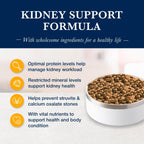 USA imported Blue Buffalo kidney support therapeutic pet food nutritional facts panel