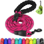 Joytale Dog Leash for Large Dogs, Heavy Duty Nylon Leashes with Comfortable Padded Handle and Highly Reflective Threads, Ideal for Walking and Training, Black, 6'x1/2'' - Image 15