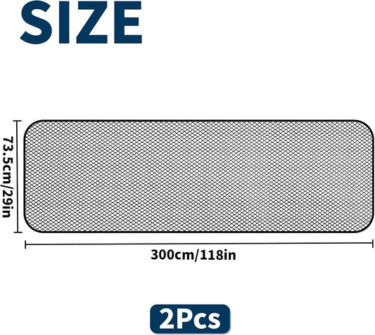 Close up of Qotang durable polyester safety mesh material