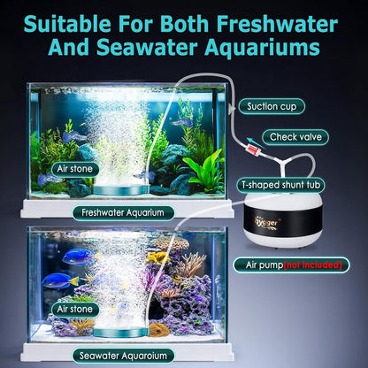 Hygger 3 inch bubble generator demonstrating ultra fine low noise water aeration