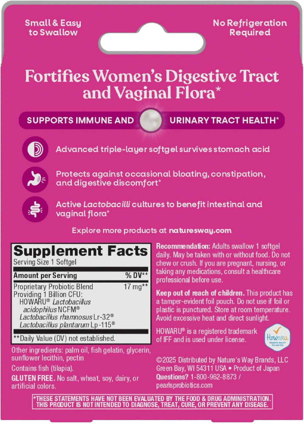 Nature's Way Women's Probiotic Pearls, Supports Vaginal Health*, 30 ct - Image 9