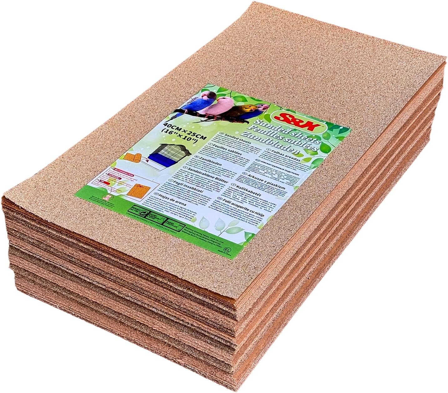 S&X Gravel Paper for Bird Cage 30-Pack 15" x 9.5" Bird Cage Liners Disposable for Enhanced Hygiene and Bird Health - Image 13
