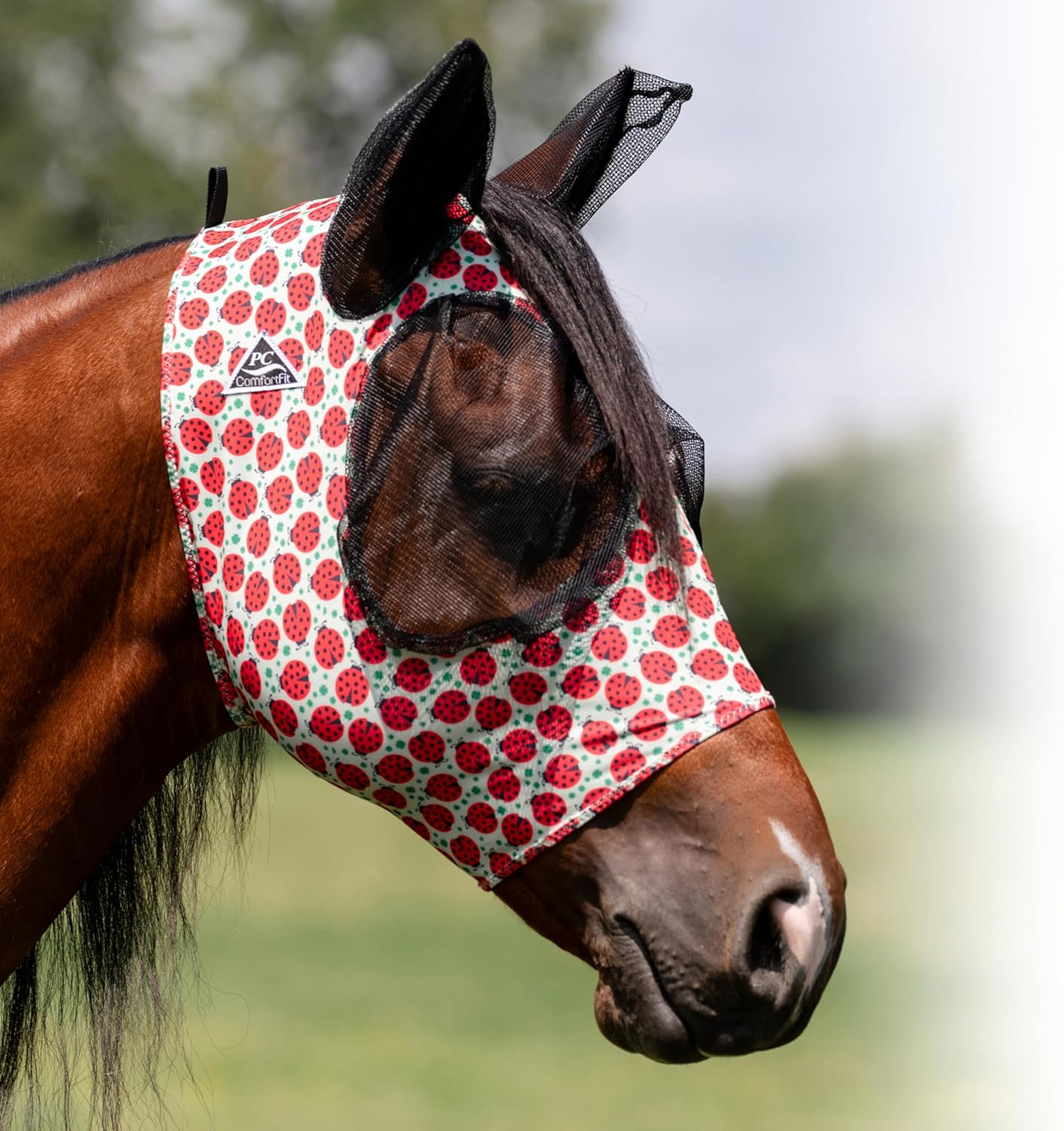 Professional's Choice Comfort Fit Fly Mask | Pacific Blue - Image 14
