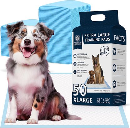 American Kennel Club Scented Puppy Training Pads with Ultra Absorbent Quick Dry Gel - 28 x 30 Pee Pads for Dogs - Fresh Scented - 50 Count, XL - Image 10