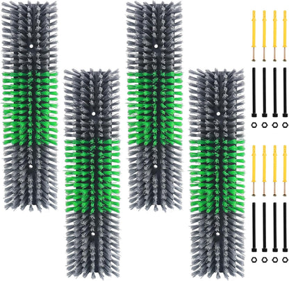 Livestock Scratch Brush for Cattle, Horses, Goats, Cow, Durable Scratching Brush, Massage Grooming Tool for Healthy Coat, Relieves Itching, Easy Install on Fence Posts(2pcs, Gray) - Image 14