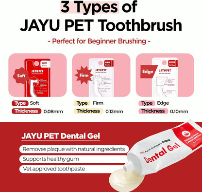 JAYU PET Dental Care Brush with Soft Bristles 1ea | Dog Toothbrush, Cat Toothbrush, For Kitten and Small Dogs, Removes Old Plaque and Tartar, Easy Cleaning - Image 9