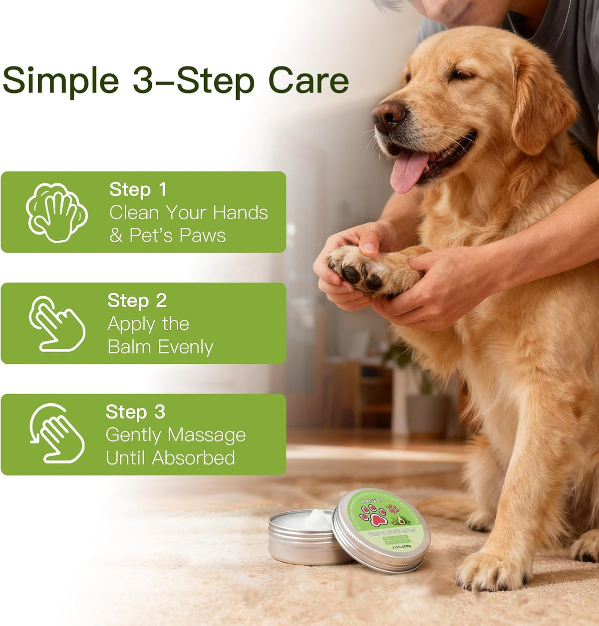 Rudra Retails authentic imported USA dog and cat paw care kit