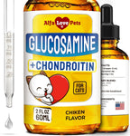 Alfa Love Pets liquid glucosamine for cats front bottle view