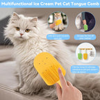 Set of three Civore cat tongue combs in pastel colors