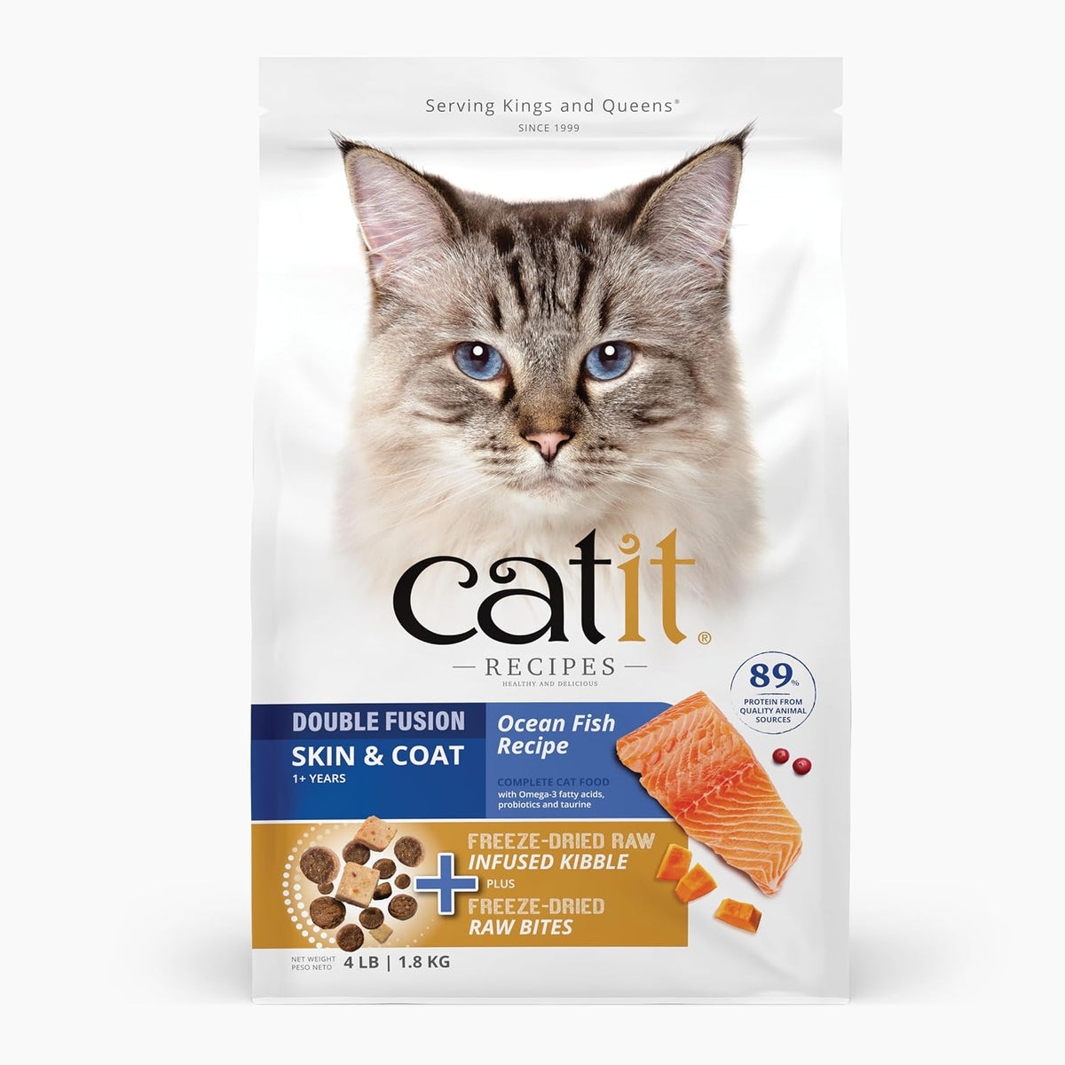 Catit Recipes Double Fusion Adult Cat Food - Chicken Recipe, High-Protein, Freeze-Dried Raw Toppings, No by-Products, Minimally Processed for Optimal Nutrition, 4 lb - Image 9