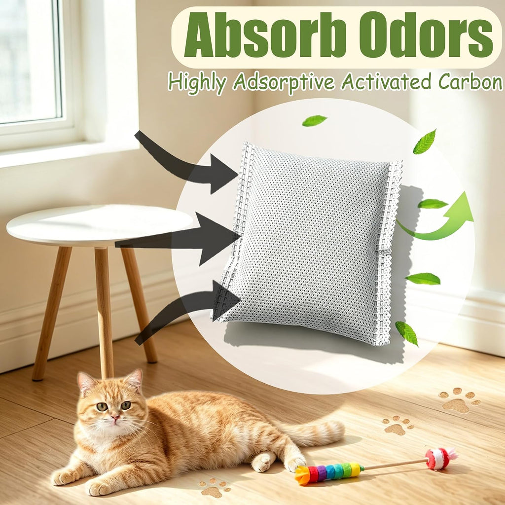 Rear layout showing dimensions and installation shape of the long lasting air purifier pods