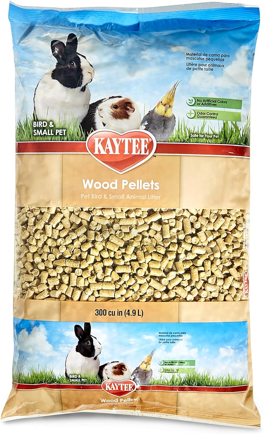 Kaytee 8 pound wood pellet bag for small animal habitat