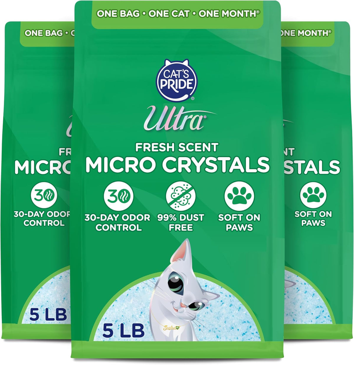 Ultra Fresh Scented Micro Crystals Premium Cat Litter - 99.9% Dust Free, Soft on Paws - 5 Lbs. - Image 10