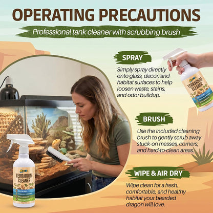 Mysora non-toxic reptile tank cleaner spray nozzle