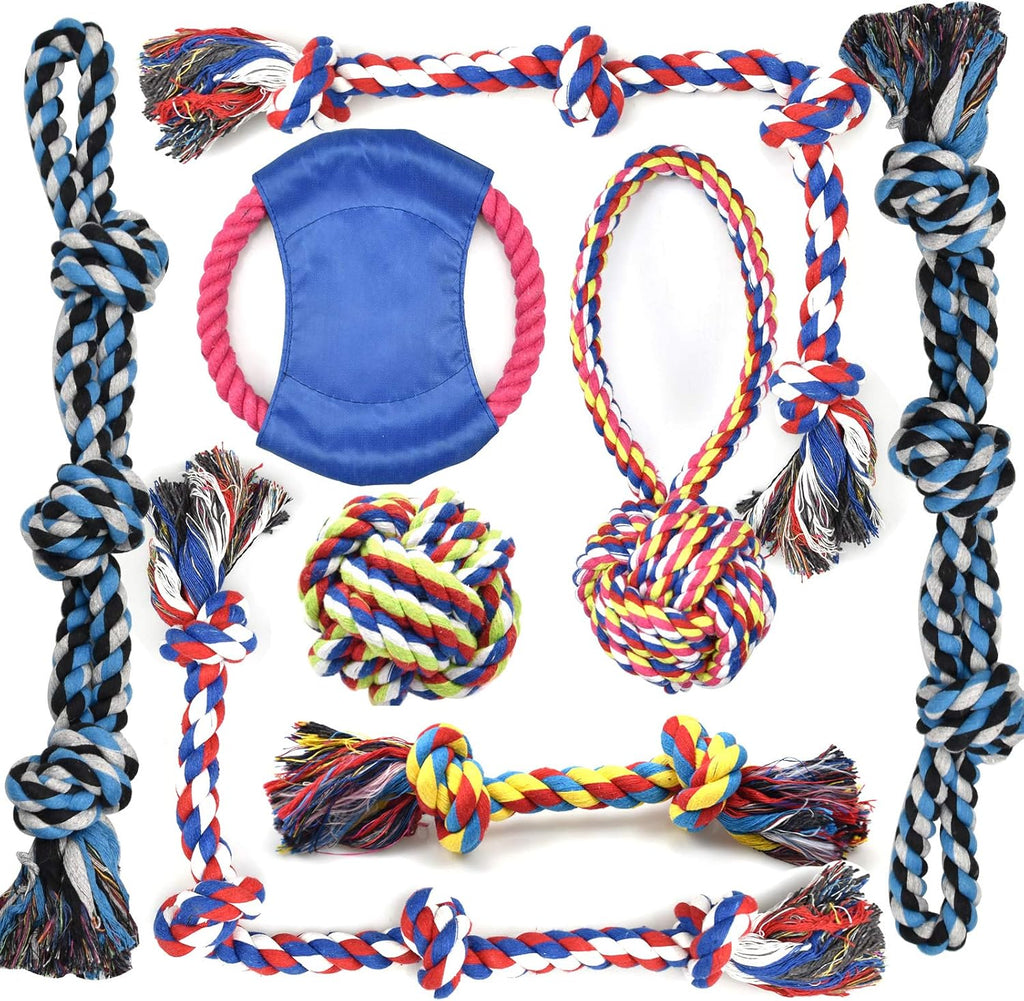 LECHONG Dog Toys for Aggressive Chewers Tough Rope Chew Toys for Large and Medium Dog 3 Feet 5 Knots Indestructible Cotton Rope for Large Breed Dog Tug of War Dog Toy Teeth Cleaning - Image 9