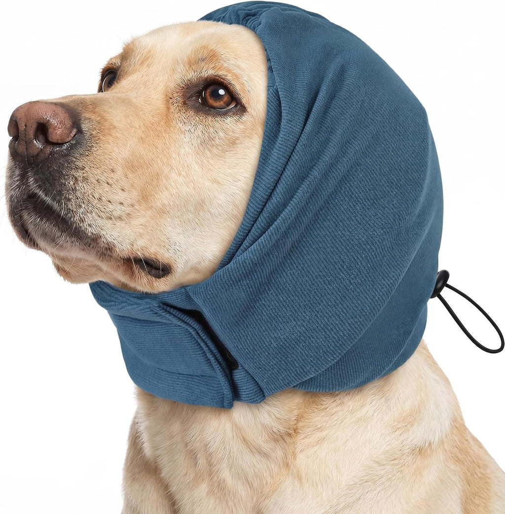Sunfura pink pet calming snood for small dogs comfort fit