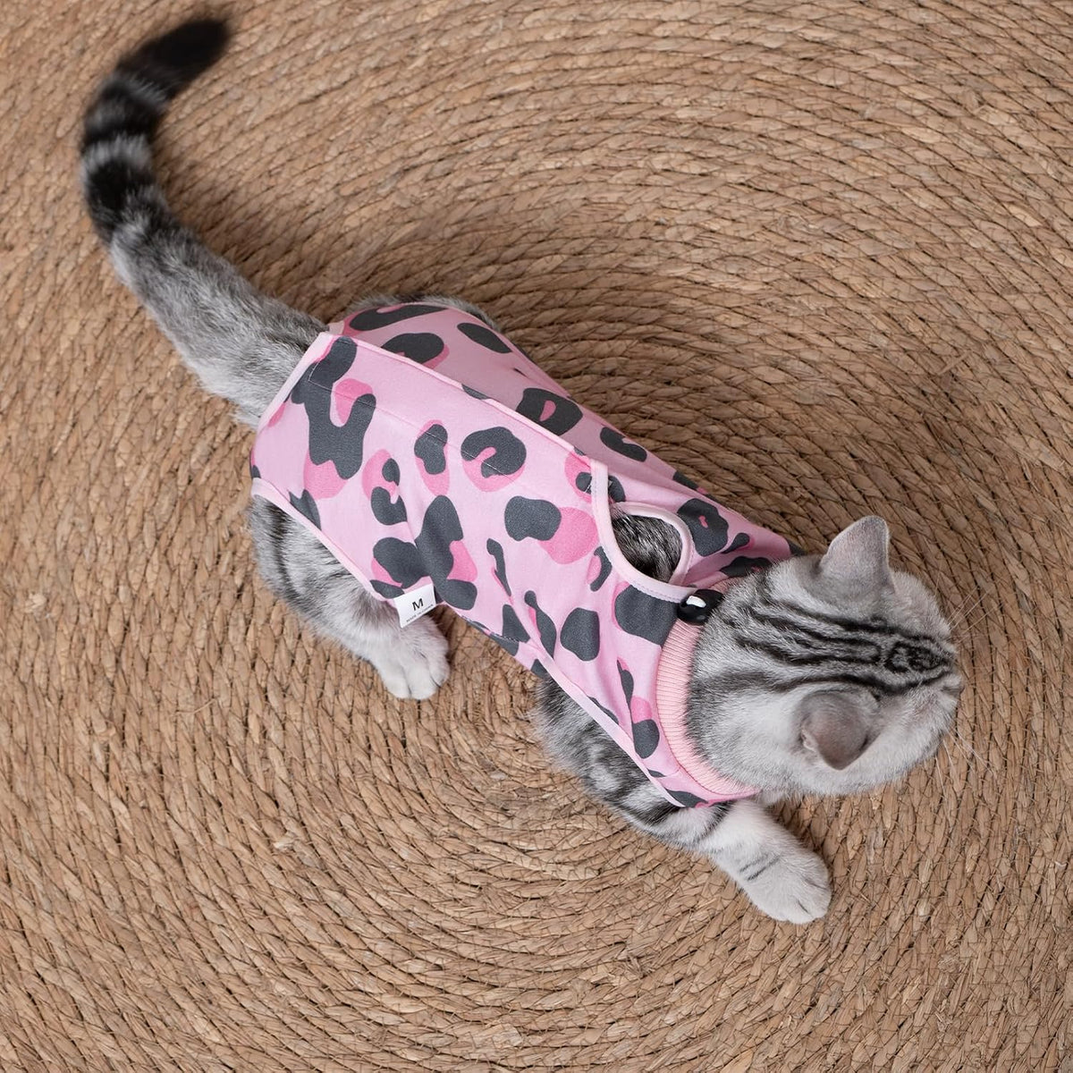 Cat Recovery Suit After Surgery for Female Spay Male Neuter, Anti Licking Onesie Postoperative Shirt, Soft Breathable Bodysuit Pajamas for Abdominal Wound Kitten, E-Collar & Cone Alternative - Image 9