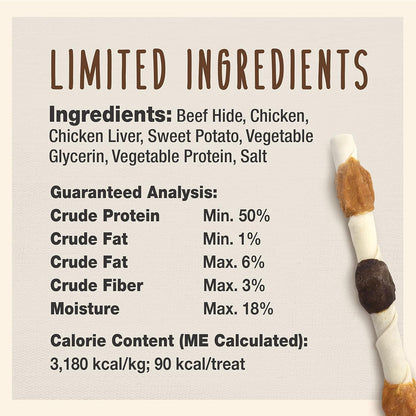 Cadet Gourmet dog treat packaging showing 4 count