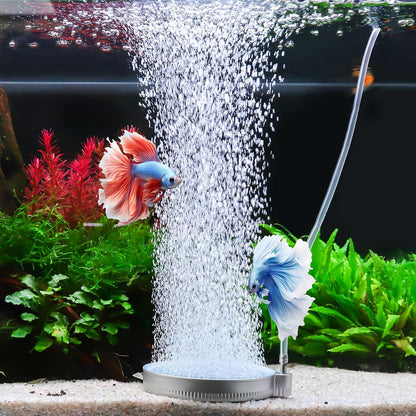 hygger Nano Air Stone for Aquariums, 2 Inch 2 Pack Quiet Fish Tank Bubbler High Dissolved Oxygen Diffuser Kit, Self-Sinking Aquarium Bubbler Aerator Air Pump Accessories for Fish Tank Hydroponics - Image 9