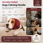 Pawrixa dog quiet ear cover headband being used during pet grooming and drying.