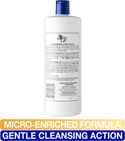 Mane n Tail micro enriched protein formula hair care routine bottles for shiny hair