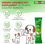 Squeezable cranberry supplement for pets packaging detail highlighting chicken flavor and herbal ingredients