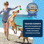 Resealable packaging of American Kennel Club peanut butter dental dog treats
