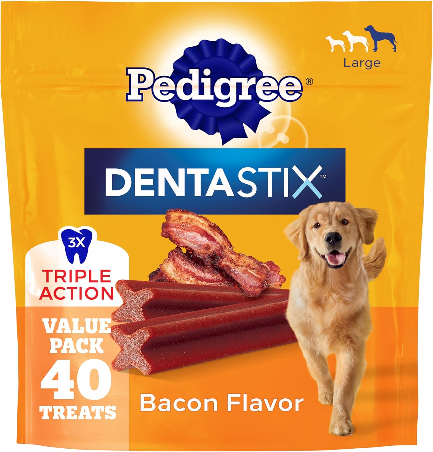 Pedigree Dentastix Large Dog Treats, Original, Beef & Fresh, 2.73 lb. Variety Pack (51 Treats Total) - Image 11