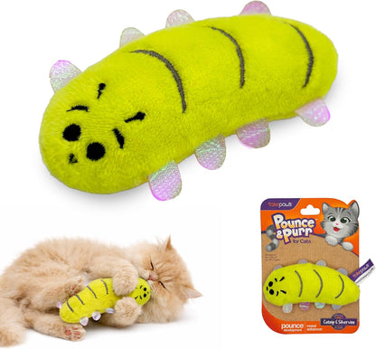 Pounce & Purr(R) Plush Cat Toys, Catnip & Silvervine Infused, Shiny Iridescent Accents, Interactive Play Toys for Cats & Kittens (Ladybug) - Image 12