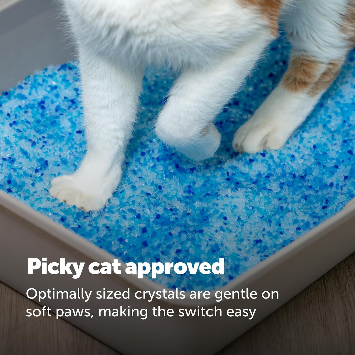 PetSafe premium fresh blue crystal cat litter packaging details