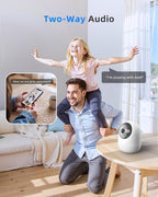 4MP Indoor Security Camera 360 degrees Pan Tilt 5G/2.4G WiFi 6, Plug-in Pet Camera with Speaker for Dog/Cat Baby Monitor with Phone App,Motion Tracking, 2-Way Talk,Cloud & SD Card Storage - Image 9