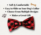 The Bold Bow Tie premium cotton linen textured dog wedding accessory
