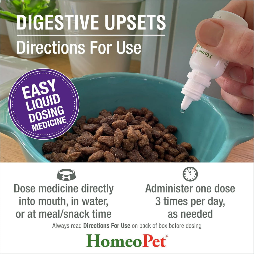 HomeoPet homeopathic liquid for pet stomach relief