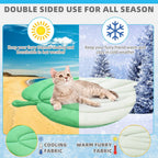 KOOLTAIL washable pet sleeping mat showing nylon cooling side