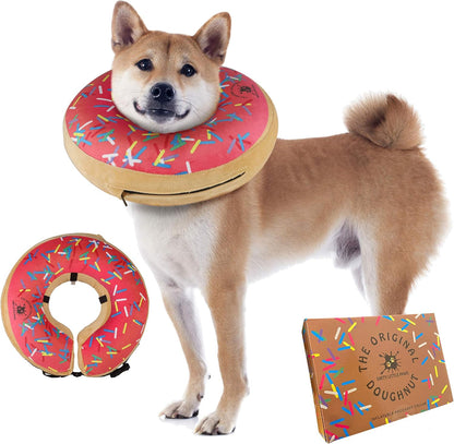 Dog Donut Collar | Great Alternative to a Traditional Plastic Cone or a Soft Recovery Collar | Our Inflatable Recovery Collar is an Excellent Choice After Surgery | Made for Large Dogs (Blue) - Image 11