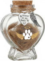 Memorial Bottle for Pet Hair, Rainbow Bridge Dog Memorial Gift, Pet Fur Memorial Fur Keepsake, Heart Shape Glass Keepsake for Dog Cat Hair(Dogs) - Image 10