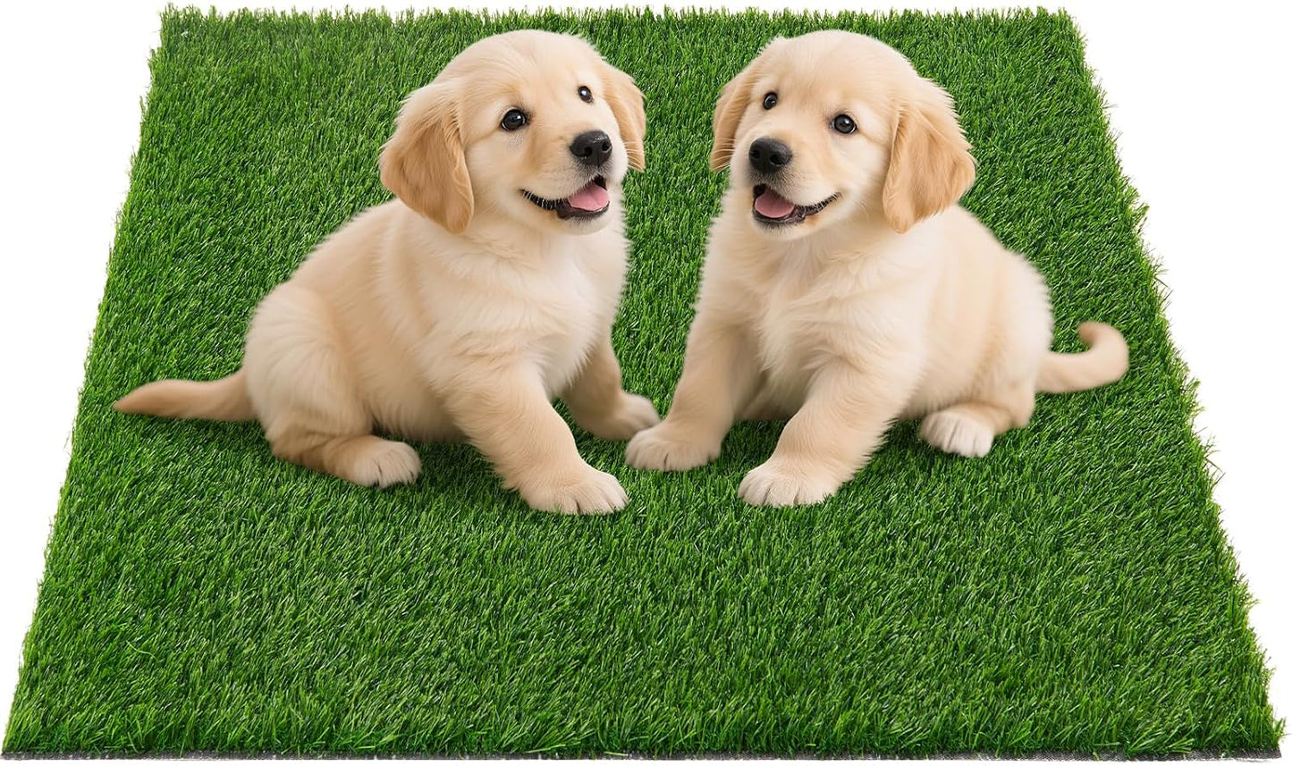 Artificial Pee Grass Pad for Dogs, Fake Grass Replacement Pads for Dog Potty Tray Training Pet Turf, Indoor and Outdoor Mat- 2 Packs (14" x 18") - Image 12