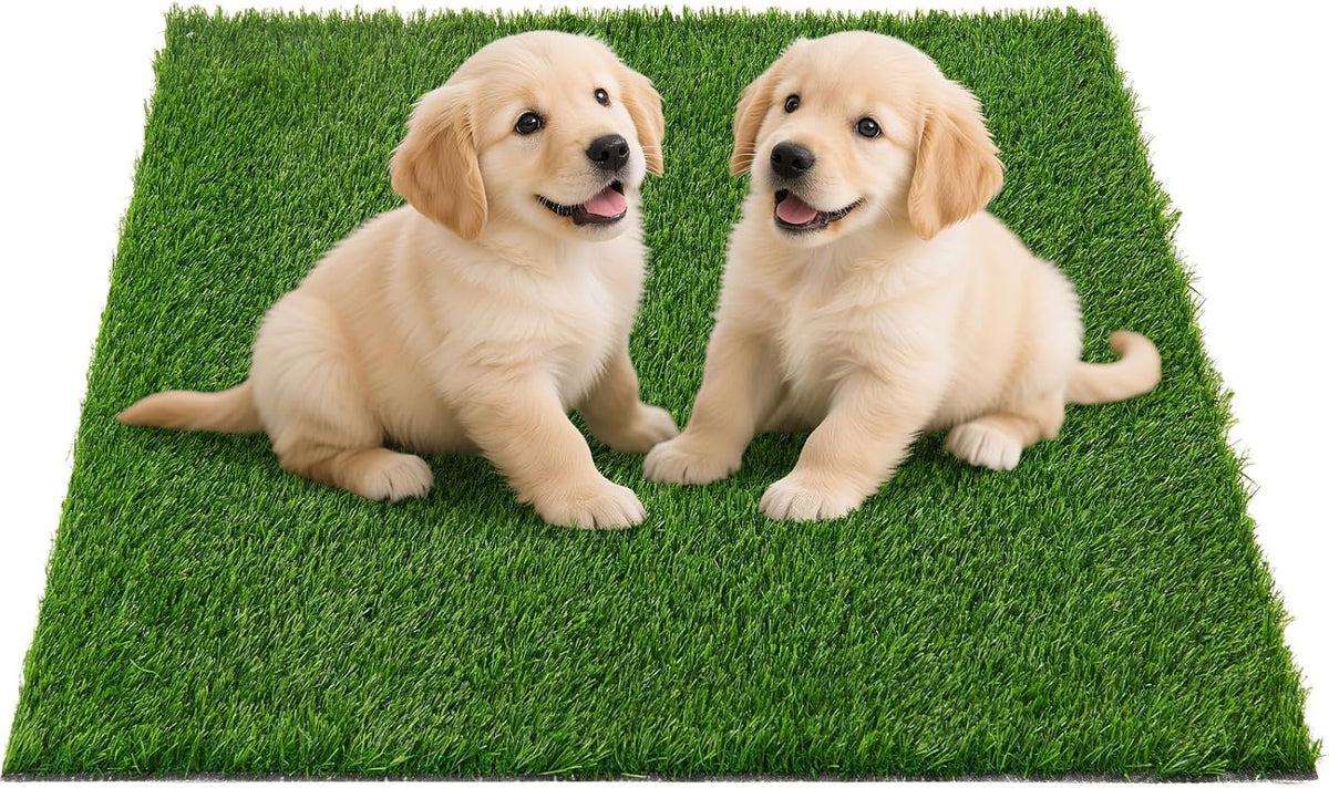 Artificial Pee Grass Pad for Dogs, Fake Grass Replacement Pads for Dog Potty Tray Training Pet Turf, Indoor and Outdoor Mat- 2 Packs (14" x 18") - Image 12
